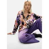 Desigual , Cardigan a fiori, Donna, Cotone, Rosso, S