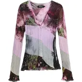 Desigual , Maglione V-Neck stampato, Donna, Rosso, S