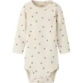 Name it Tutina / body per bambino 'NBMLARIS' cioccolato / bianco sfumato