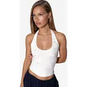 Busem Top in maglia 'Blusen' bianco