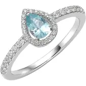 Giorgio Martello Milano Anello blu chiaro / argento