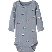 Name it Tutina / body per bambino 'NBMOTTOMAN' camello / blu colomba / bianco