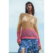 Desigual , maglia crochet traforata, Donna, L