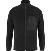 Fjällräven Kaipak Fleece Giacca in pile Uomo (XXL, nero)