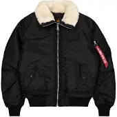 Alpha industries Giacca per outdoor nero / bianco lana