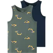 Name it Maglietta intima zappiro / blu scuro / giallo / oliva
