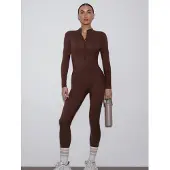 Estro Tuta jumpsuit '6649' marrone scuro