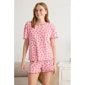 Trendyol Shorty malva / rosa / rosso / rosso vino