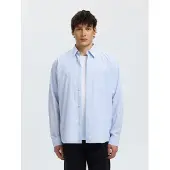 Selected Camicia A Maniche Lunghe Uomini Blu XXL