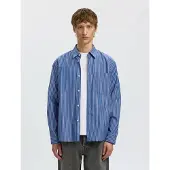Selected Camicia A Maniche Lunghe Uomini Blu XXL