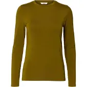 Selected Maglietta A Maniche Lunghe Donne Marrone XL