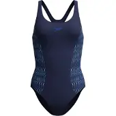 Speedo Women's Placement Muscleback Costume intero Donna (42, blu)