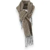 Bellerose per donna. BW262835 F2645F Sciarpa Milan quadri beige (OSFA), Casual, Lana