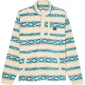 Quiksilver - Polaire chaude - No Destination Fleece Quik Life Stripe Peyote per Uomo - Taglia XL - Beige