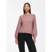 Vila Visapna Scollo Rotondo Pullover A Maglia