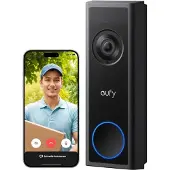 Eufy Squillo video C31, WiFi, 2K FHD, Compatibile con Homebase S380, Nero