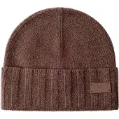 Hackett London per uomo. HM0400107 Berretto Cashmere marrone (OSFA), Casual, Chachemire