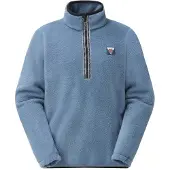 Picture Kimag 1/4 Zip Fleece Pullover in pile Uomo (XL, blu)