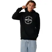 Rip Curl Staple Hood Felpa con cappuccio Uomo (S, nero)