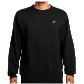 Nike Club BB Crew Maglione Uomo (L, nero)