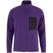 Fjällräven Kaipak Fleece Giacca in pile Uomo (XS, lilla)