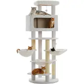OEM Katzenbaum, appartamento spazioso, struttura robusta, AMT0361BG, XXL