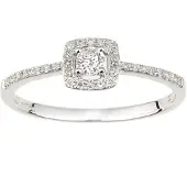 Diamant L'Eternel Anello 'Verlobungsring aus 375 Weißgold mit Diamant' argento