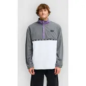 Billabong Space Lobster Pullover in pile Uomo (S, grigio/bianco)