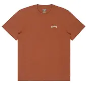 Billabong Arch Crew S/S T-shirt Uomo (S, marrone)