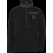 Didriksons Kid's Joule Half-Zip Pullover in pile Bambini (120, nero)