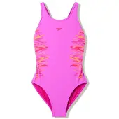 Speedo Kid's Placmement Muscleback Costume intero Bambini (152, lilla)