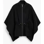 Desigual , Poncho cordoni piercing, Donna, Poliestere, Nero, U