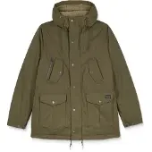 Volcom - Parka impermeabile foderato in sherpa - Starget 5K Parka Military per Uomo in Pelle - Taglia S - Kaki