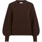 Vila Vimalu Scollo Rotondo Pullover A Maglia