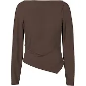Pieces Top A Maniche Lunghe | Marrone | S