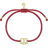 Glanzstücke Braccialetto giallo oro / rosso