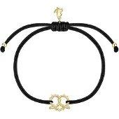 Glanzstücke Braccialetto giallo oro / nero