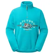 Picture Gamvik Fleece Crew Pullover in pile Uomo (S, turchese)