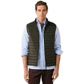 Hackett London per uomo. HM4000197 Gilet Ultra verde scuro (L), Casual, Poliestere