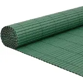 vidaXL Recinzione da giardino bifacciale verde 1,8x3 m PVC