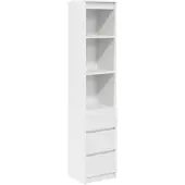 vidaXL Credenza bianca 37,5x35x180 cm Materiale a base di legno