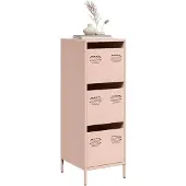 vidaXL Credenza Rosa 39x35x103,5 cm Acciaio