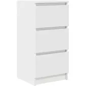 vidaXL Credenza bianca 37,5x35x76 cm Materiale a base di legno