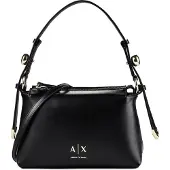 Armani Exchange per donna. XW002990AF26452UC001 Borsa con applicazioni metalliche e tracolla regolabile nera (OSFA), Nero, Casual, Polie