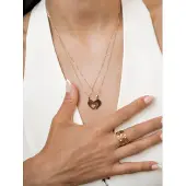 Hey Happiness Collana 'Connected Family Heart' oro