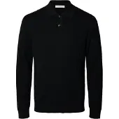 Selected Camicia Polo In Maglia Uomini Nero XL