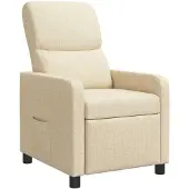 Syfax Poltrona reclinabile Crema Poliestere