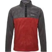 Columbia Steens Mountain Half Snap II Pullover in pile Uomo (L, rosso)