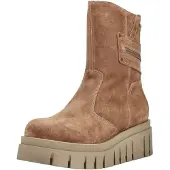 Nero Giardini stivaletto donna in camoscio beige con suola chunky e zip | Taglia 37