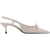 Mango Décolleté sling 'SUSA' stucco